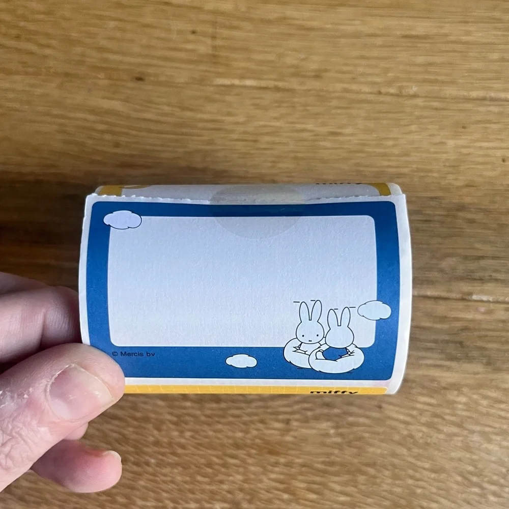 🎉🎉 Miffy Kawaii Moon Label Sticker Roll Stationery